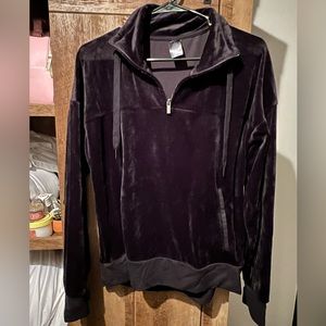 Velour sweatshirt